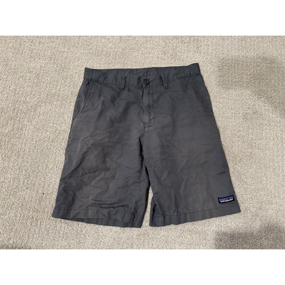 Patagonia Mens W32 Organic Cotton Lightweight Gray Chino Shorts